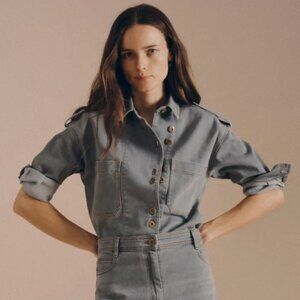 Sessun James Denim Jacket/Shirt Sz S